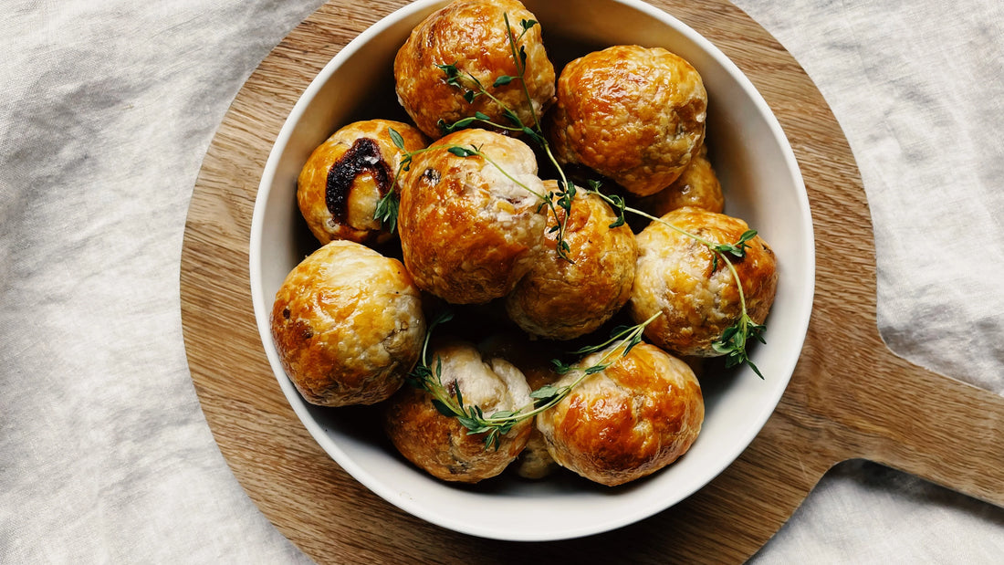 Bacon, Brie and Cranberry Puffs