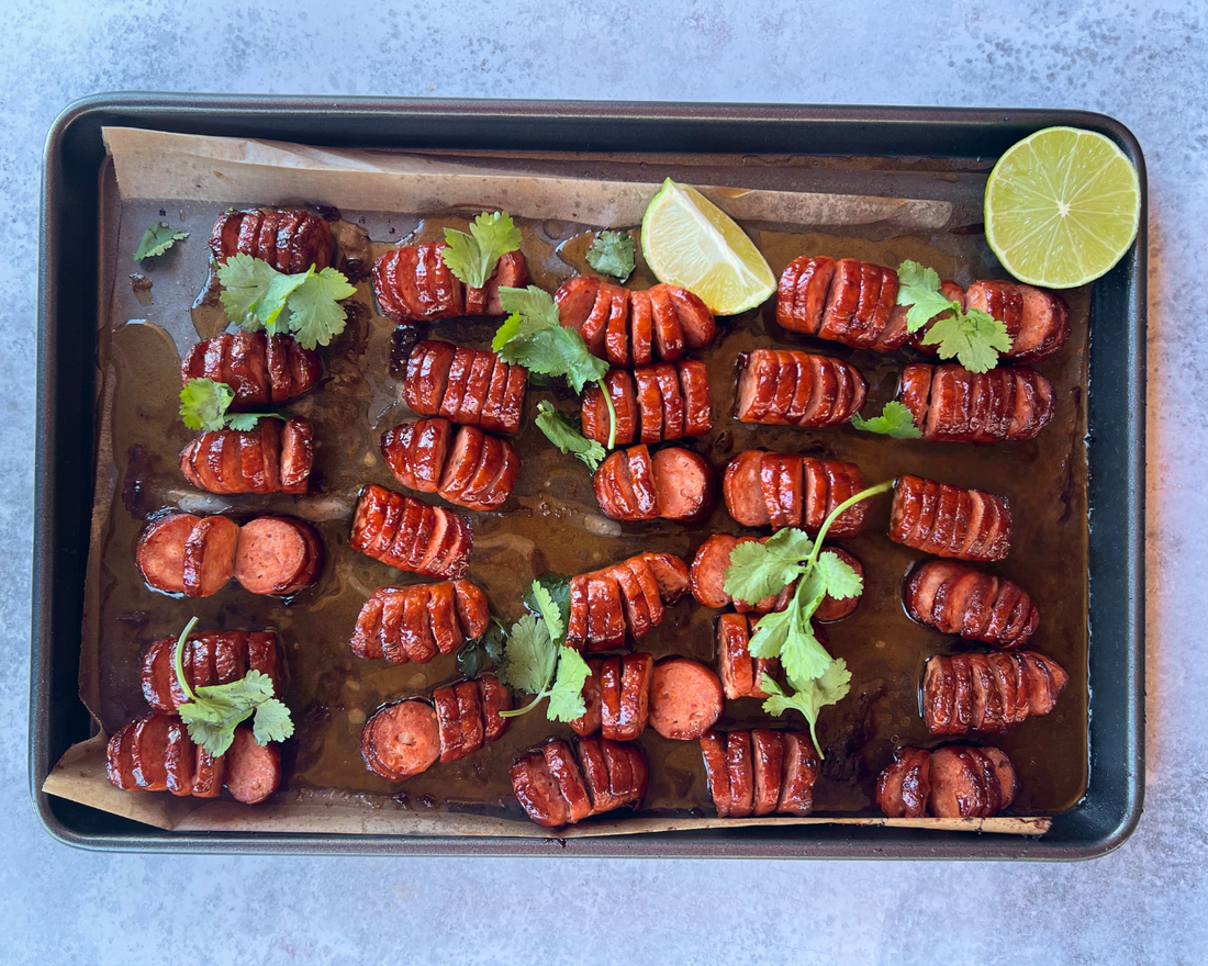 Hasselback Smoky Texas Brats