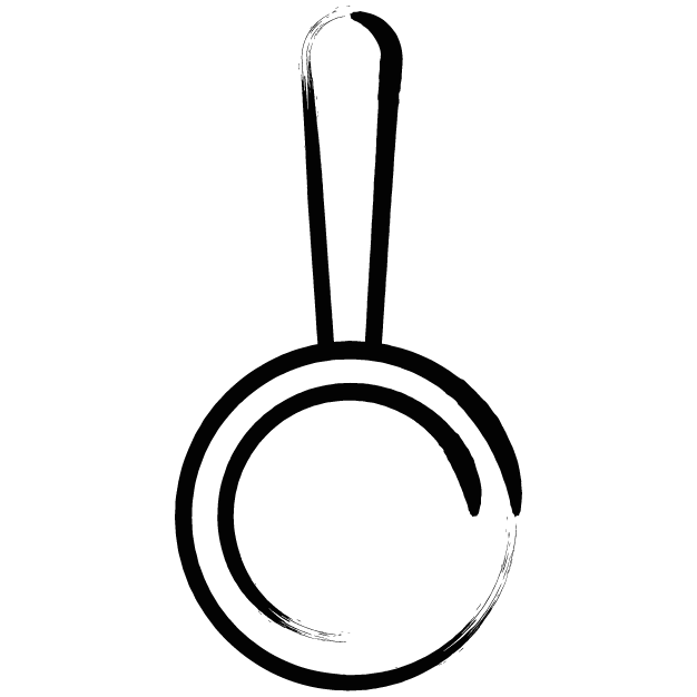 Fry Pan Icon Handdrawn