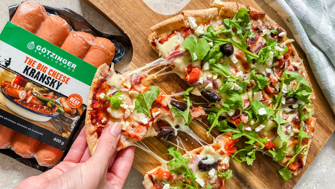 The Big Cheese Kransky Pizza by @justflavourco