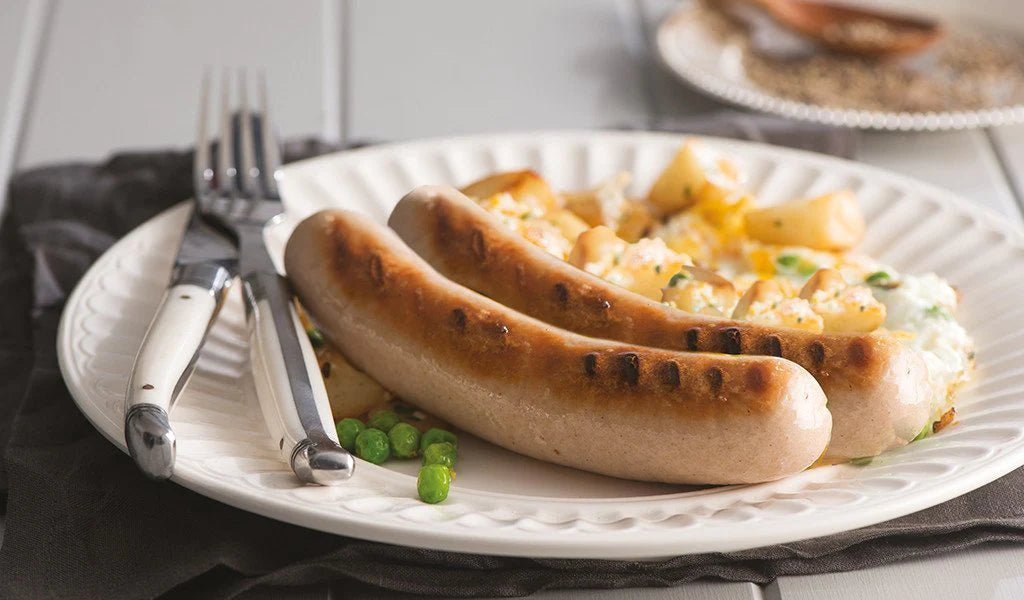 Bangers and Mash with Minted Peas – Gotzinger Smallgoods