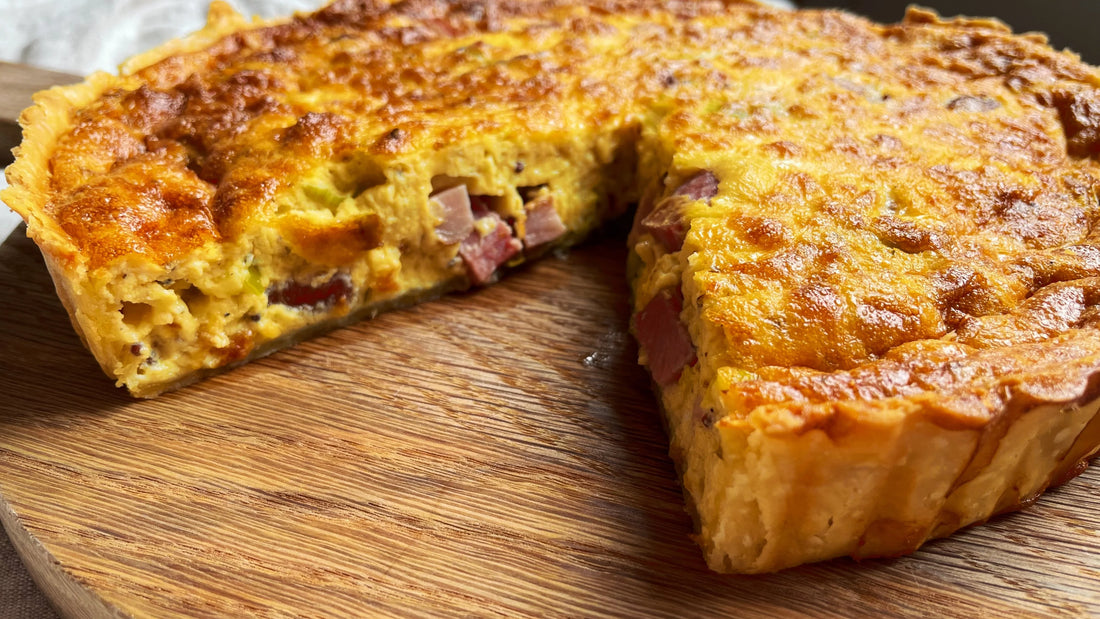 Ham, Mustard and Leek Quiche