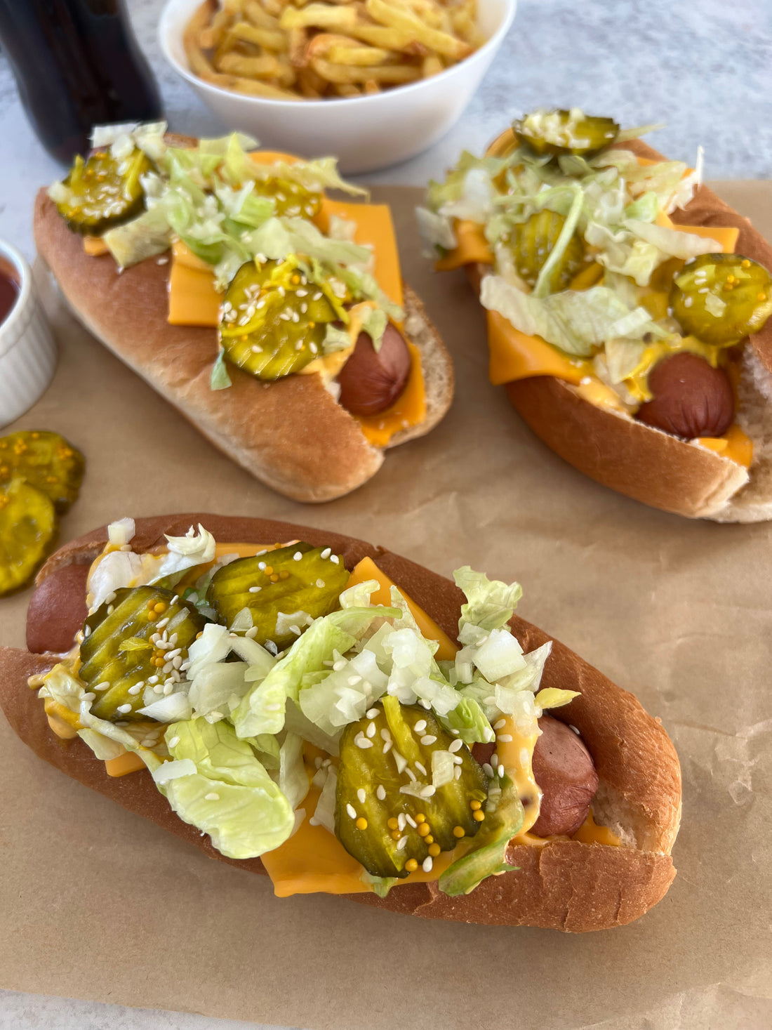 Beef Cheeseburger Hot Dogs