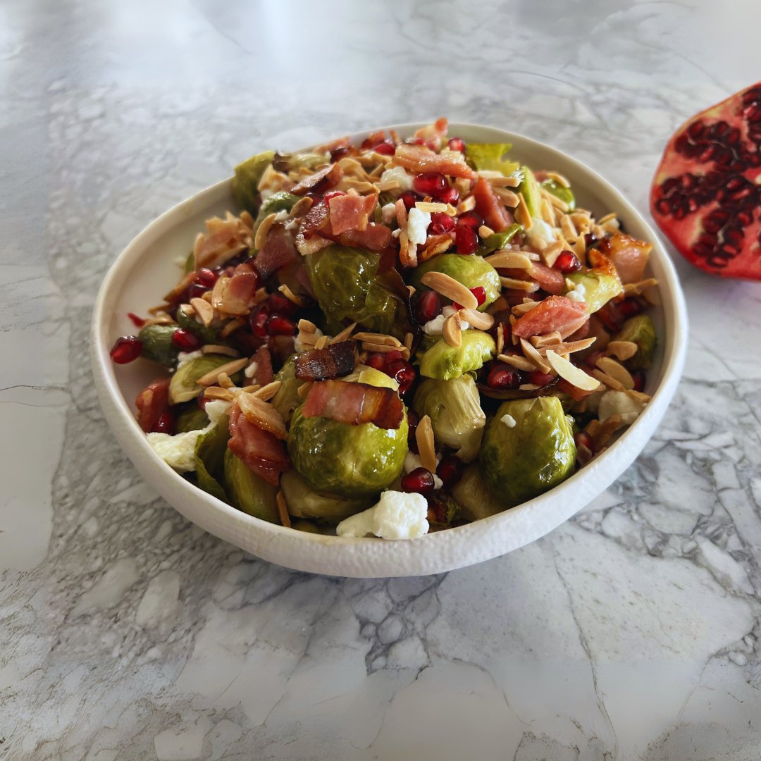 Christmas Brussels Sprouts with Bacon