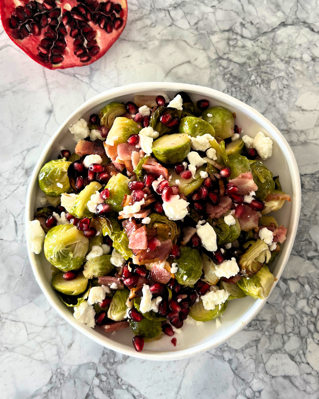 Christmas Brussels Sprouts with Bacon