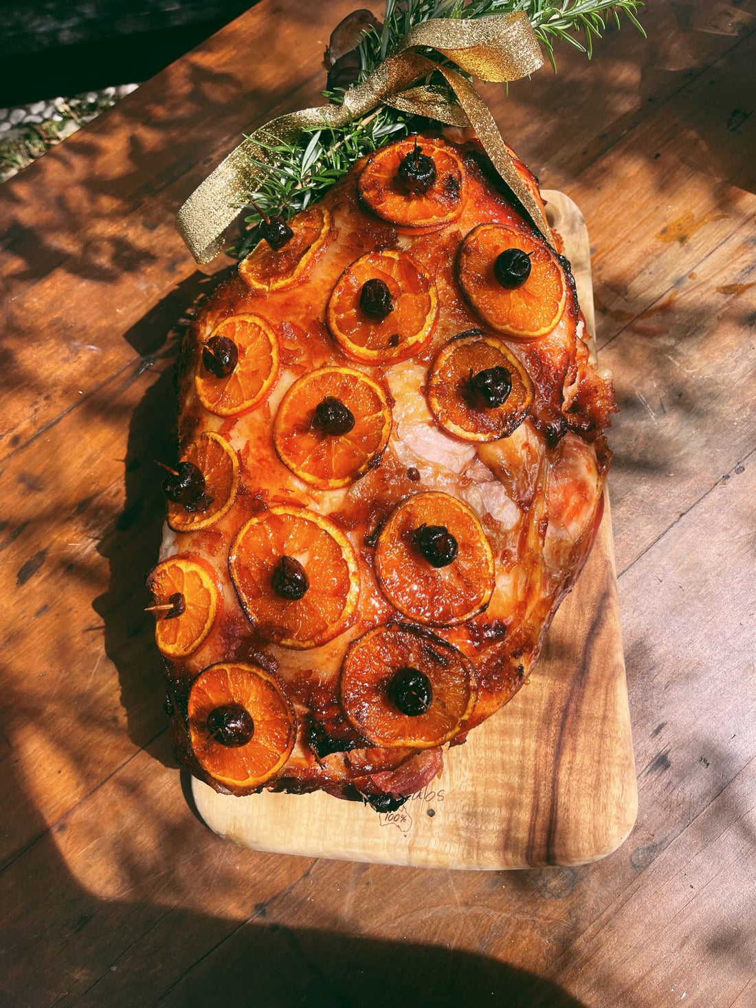 Spiced Ginger Beer and Bourbon Ham Glaze