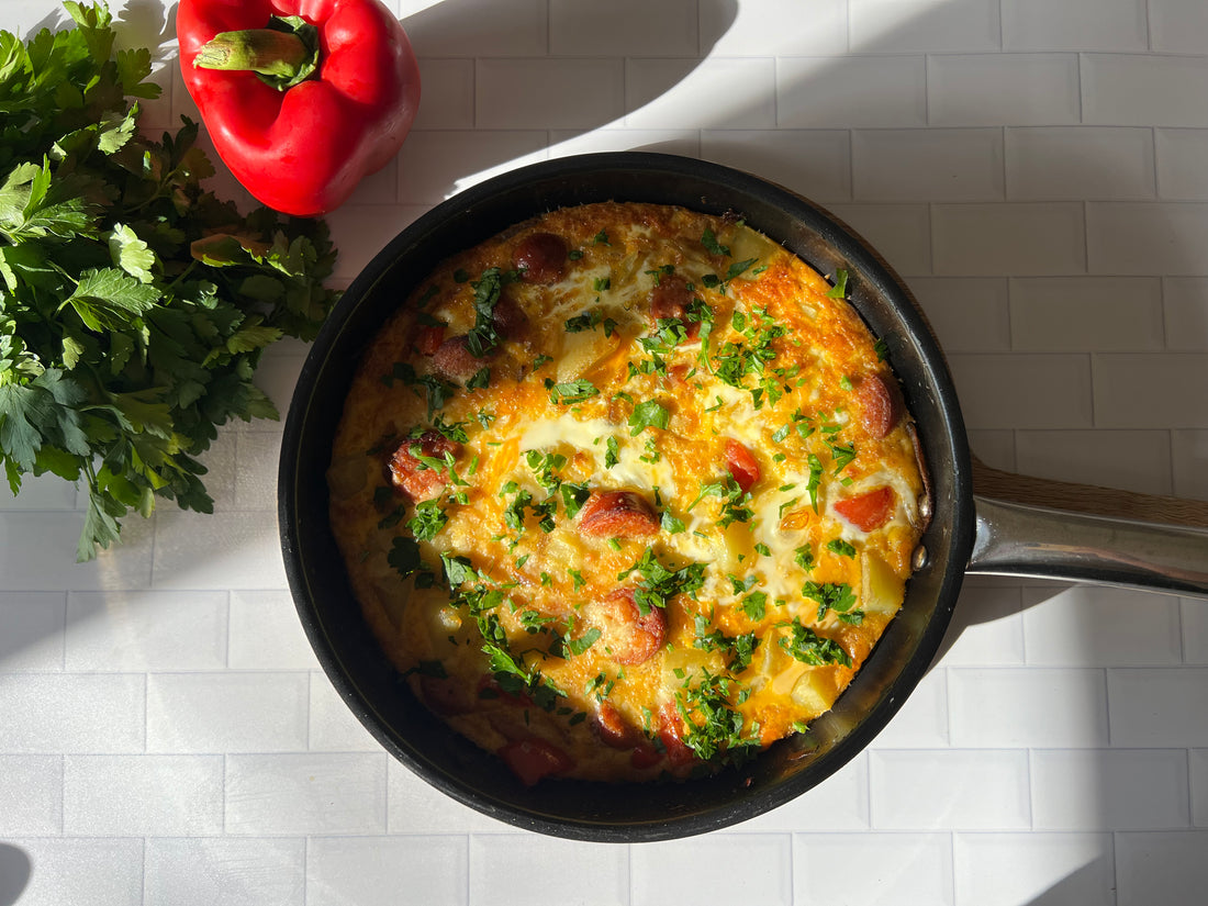 Smoky Texas Brat Frittata