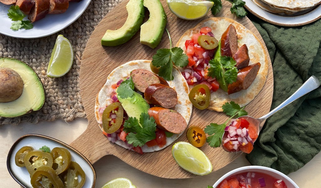 Zesty Tacos with Spanish Chorizo
